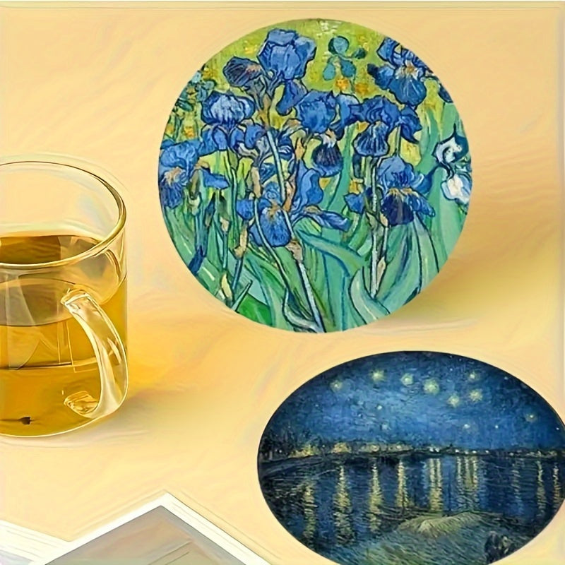 6pcs Sous-verres en Bois VAN GOGH