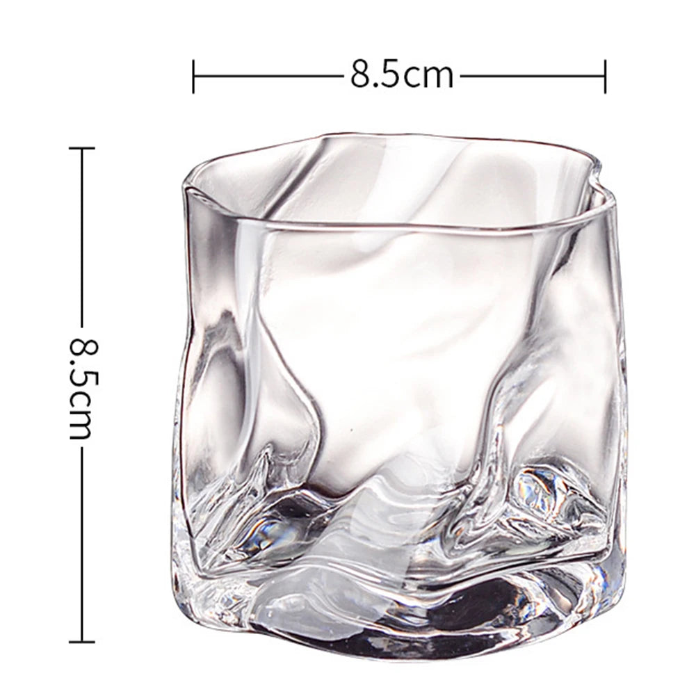 Verre Irrégulier pour Whisky asymetrique